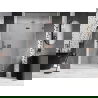 Mexen Lunar sprchové dvere výklopné pravé 135 cm, transparentné, ružové zlato - 834-135-000-60-00-P
