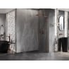 Mexen Lunar L sprchová stena Walk-in pravá 120 x 200 cm, transparentná 8 mm, ružové zlato - 830L-120-000-60-00-P