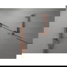 Mexen Lunar sprchové dvere pravé 70 cm, priehľadné, brúsená meď - 834-070-000-65-00-P