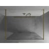 Mexen Kioto voľne stojaca sprchová stena 120 x 200 cm, transparentnéné/biely vzor 8 mm, zlatá - 800-120-002-50-97