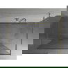 Mexen Kioto voľne stojaca sprchová stena 140 x 200 cm, transparentnéné/biely vzor 8 mm, zlatá - 800-140-002-50-97