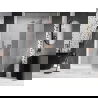 Mexen Lunar sprchové dvere otváracie pravé 135 cm, transparentné, brúsená meď - 834-135-000-65-00-P