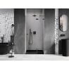 Mexen Lunar sprchové dvere otváravé pravé 70 cm, transparentné, brúsená zbraňová sivá - 834-070-000-66-00-P