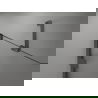 Mexen Lunar sprchové dvere otočné pravé 80 cm, transparentné, gun gray brúsené - 834-080-000-66-00-P