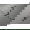 Mexen Lunar sprchové dvere otočné pravé 80 cm, transparentné, gun gray brúsené - 834-080-000-66-00-P