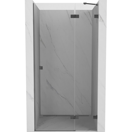 Mexen Lunar sprchové dvere výklopné pravé 95 cm, transparentné, brúsená zbraňová šedá - 834-095-000-66-00-P