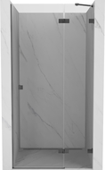 Mexen Lunar sprchové dvere výklopné pravé 95 cm, transparentné, brúsená zbraňová šedá - 834-095-000-66-00-P