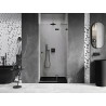 Mexen Lunar sprchové dvere výklopné pravé 95 cm, transparentné, brúsená zbraňová šedá - 834-095-000-66-00-P