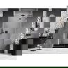 Mexen Lunar sprchové dvere otvárateľné pravé 125 cm, transparentné, gun gray brúsené - 834-125-000-66-00-P
