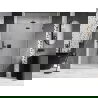 Mexen Lunar sprchové dvere výklopné pravé 130 cm, transparentné, brúsená zbraňová sivá - 834-130-000-66-00-P