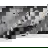 Mexen Lunar sprchové dvere výklopné pravé 85 cm, transparentné, čierne - 834-085-000-70-00-P