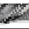 Mexen Lunar sprchové dvere výklopné pravé 85 cm, transparentné, čierne - 834-085-000-70-00-P