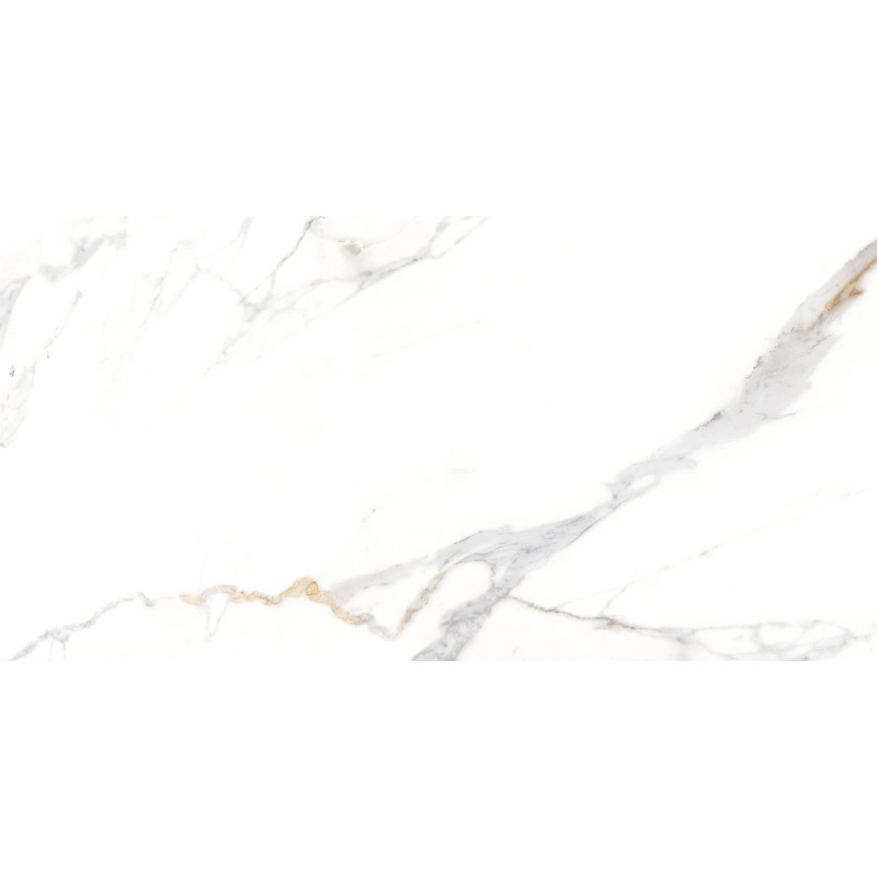 Mexen Agata Biely glazovaný gres rekt. G1, podlahová a stenová dlaždica 120 x 60 cm, lesk - TL144-120-060-00
