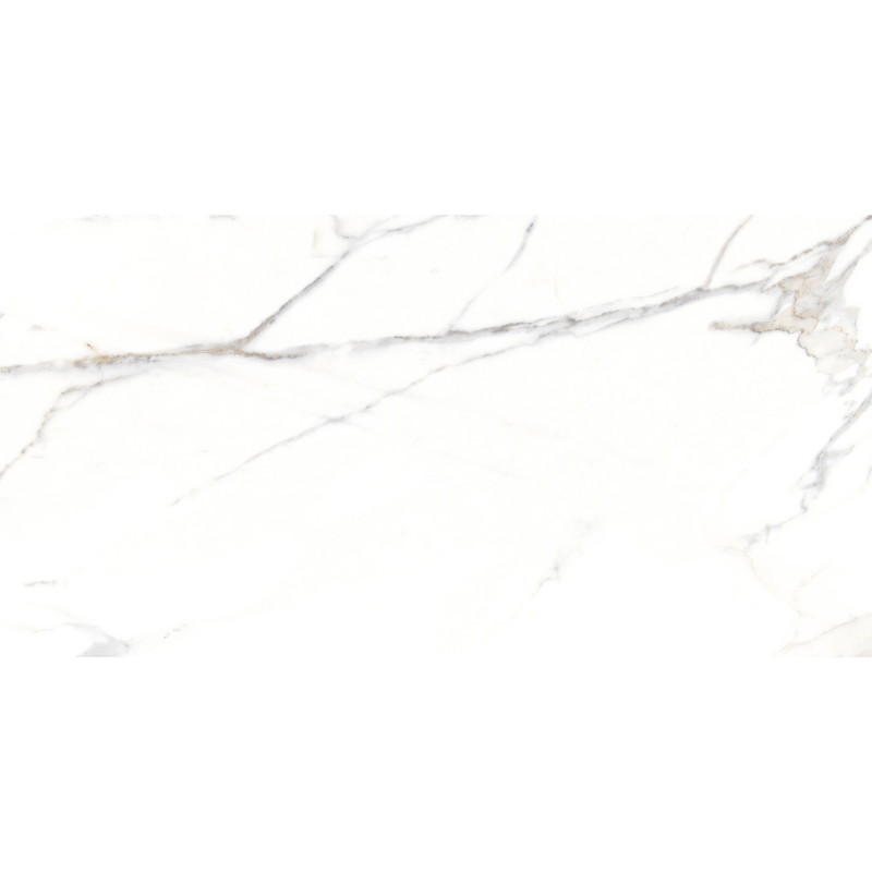Mexen Agata Biely glazovaný gres rekt. G1, podlahová a stenová dlaždica 120 x 60 cm, lesk - TL144-120-060-00