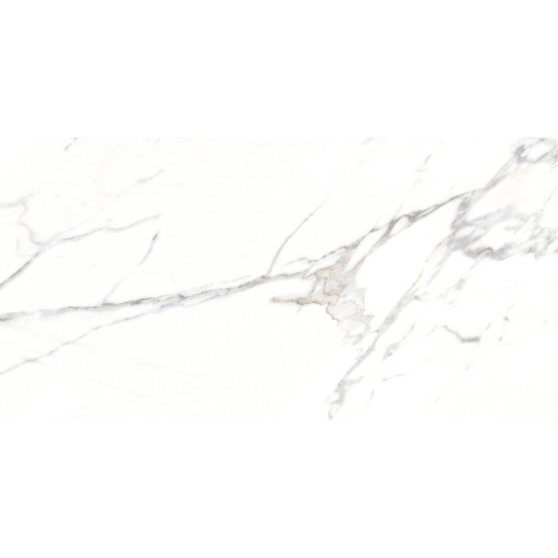 Mexen Agata Biely glazovaný gres rekt. G1, podlahová a stenová dlaždica 120 x 60 cm, lesk - TL144-120-060-00