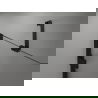 Mexen Lunar sprchové dvere výklopné pravé 140 cm, priehľadné, čierne - 834-140-000-70-00-P