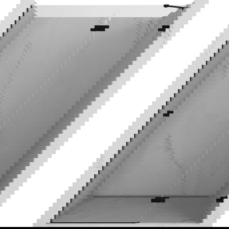 Mexen Lunar sprchové dvere výklopné pravé 140 cm, priehľadné, čierne - 834-140-000-70-00-P