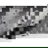 Mexen Lunar sprchové dvere otočné pravé 105 cm, priehľadné, gun metal - 834-105-000-95-00-P
