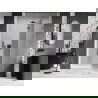 Mexen Lunar sprchové dvere pravé 140 cm, transparentné, gun metal - 834-140-000-95-00-P