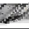 Mexen Lunar sprchové dvere pravé 140 cm, transparentné, gun metal - 834-140-000-95-00-P