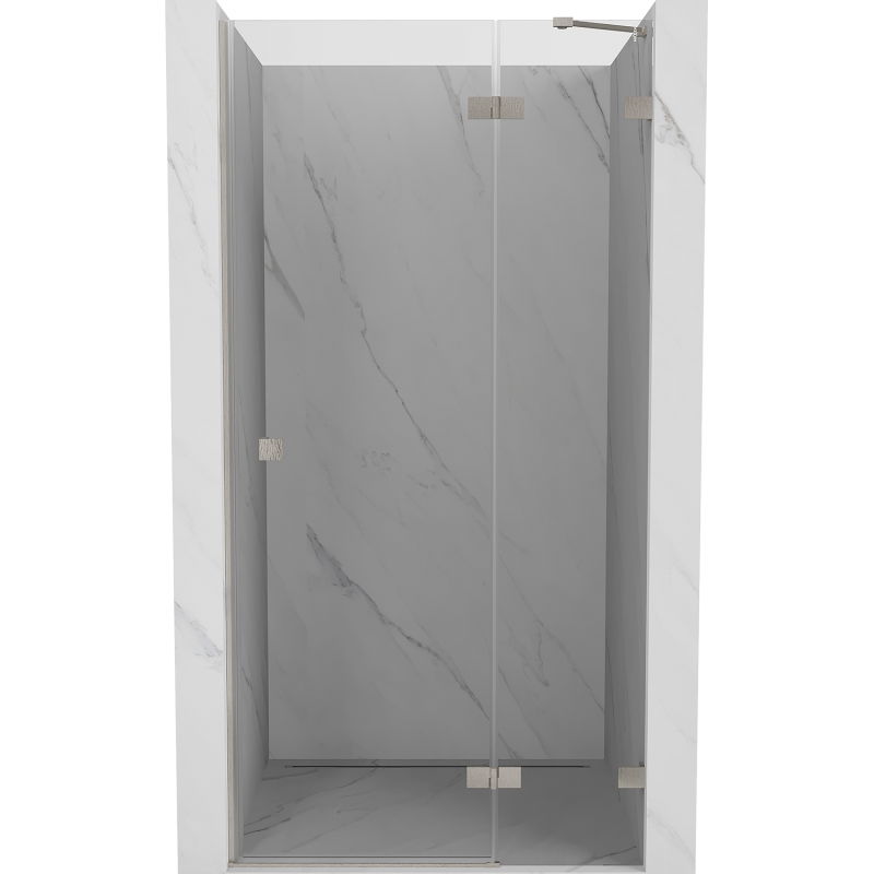 Mexen Lunar sprchové dvere, pravé krídlové, 70 cm, transparentné, brúsený nikel - 834-070-000-97-00-P