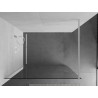 Mexen Kioto sprchová doska Walk-in 140 x 200 cm, transparentná 8 mm, biela - 800-140-101-20-00