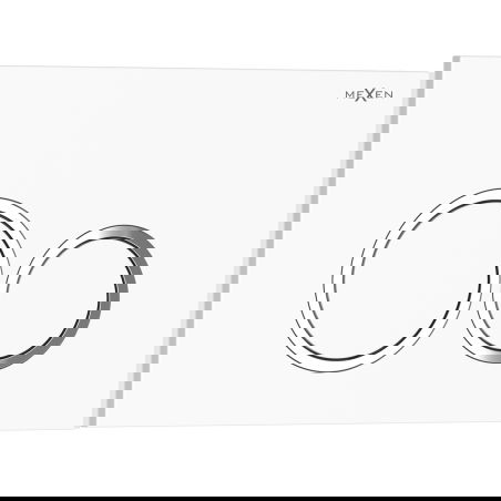 Mexen Tex 01 splachovací tlačidlo, biely lesklý - 6101-01