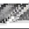 Mexen Lunar sprchové dvere otočné pravé 80 cm, priehľadné, brúsený nikel - 834-080-000-97-00-P