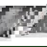 Mexen Lunar sprchové dvere s pravým otváraním 115 cm, priehľadné, brúsený nikel - 834-115-000-97-00-P
