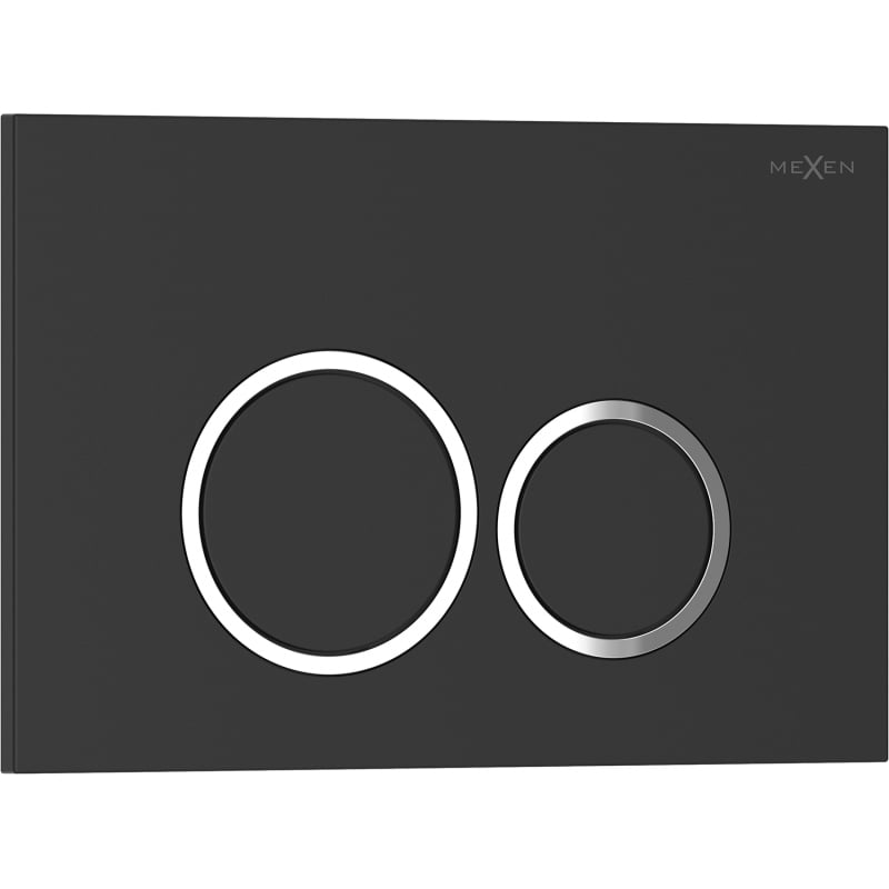 Mexen Tex 01 splachovací tlačidlo, čierny matný - 6101-02