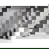 Mexen Lunar sprchové dvere otváracie pravé 140 cm, transparentné, brúsený nikel - 834-140-000-97-00-P