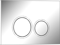 Mexen Tex 01 splachovacie tlačidlo, lesklý chróm - 6101-03