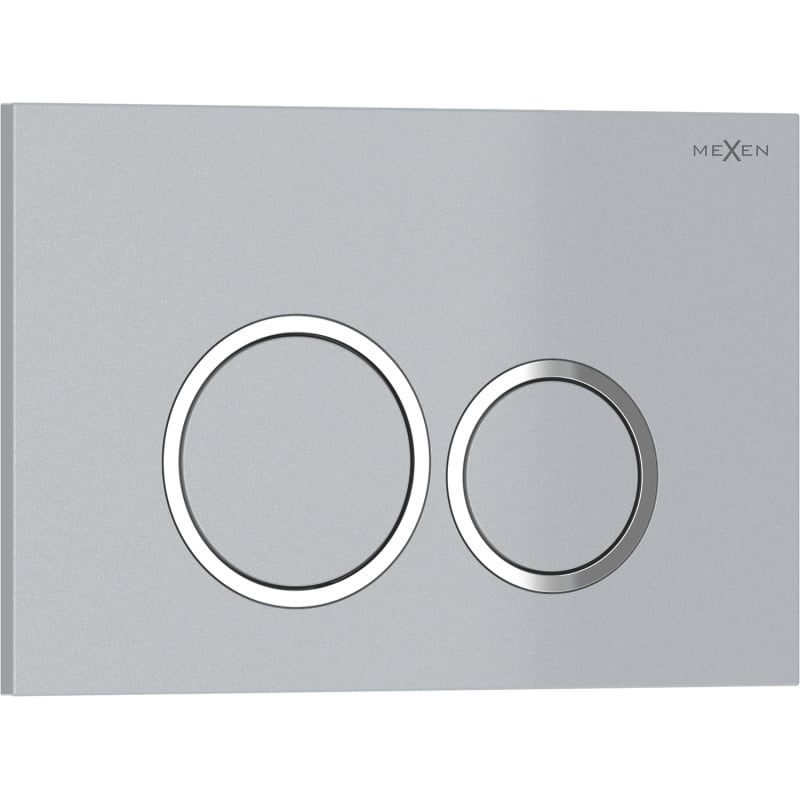 Mexen Tex 01 splachovací tlačidlo, matný chróm - 6101-04