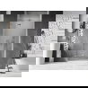 Mexen Lunar L sprchové dvere výklopné ľavé 80 cm, transparentné, chróm - 834L-080-000-01-00-L
