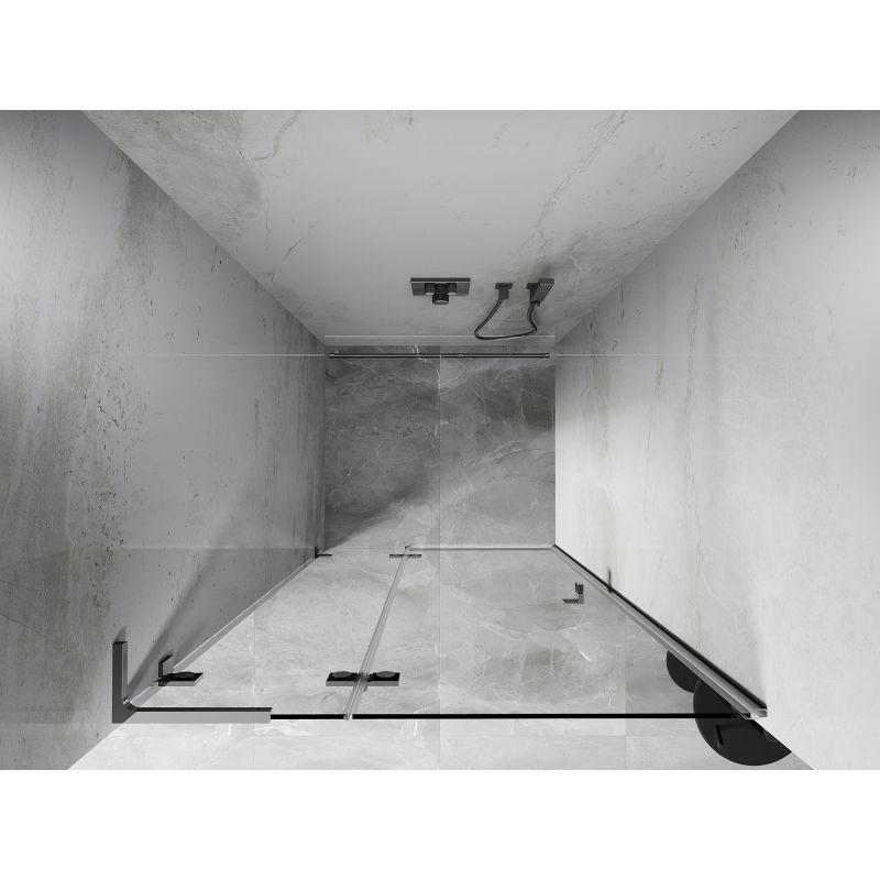 Mexen Lunar L sprchové dvere jednokrídlové ľavé 95 cm, transparentné, chróm - 834L-095-000-01-00-L