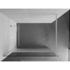 Mexen Kioto sprchová zástena Walk-in 120 x 200 cm, transparentná/mrazená 8 mm, biela - 800-120-101-20-35