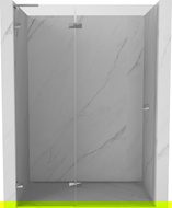 Mexen Lunar L sprchové dvere otočné ľavé 135 cm, priehľadné, chróm - 834L-135-000-01-00-L