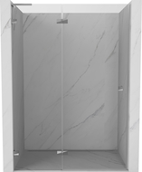 Mexen Lunar L sprchové dvere výklopné ľavé 135 cm, transparentné, chróm - 834L-135-000-01-00-L