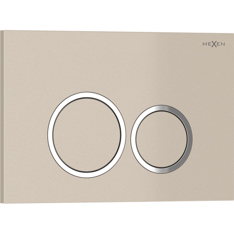 Mexen Tex 01 splachovacie tlačidlo, béžové - 6101-07