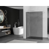 Mexen Kioto sprchová stena Walk-in 70 x 200 cm, grafitová 8 mm, biela - 800-070-101-20-40