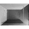 Mexen Kioto sprchová stena Walk-in 70 x 200 cm, grafitová 8 mm, biela - 800-070-101-20-40