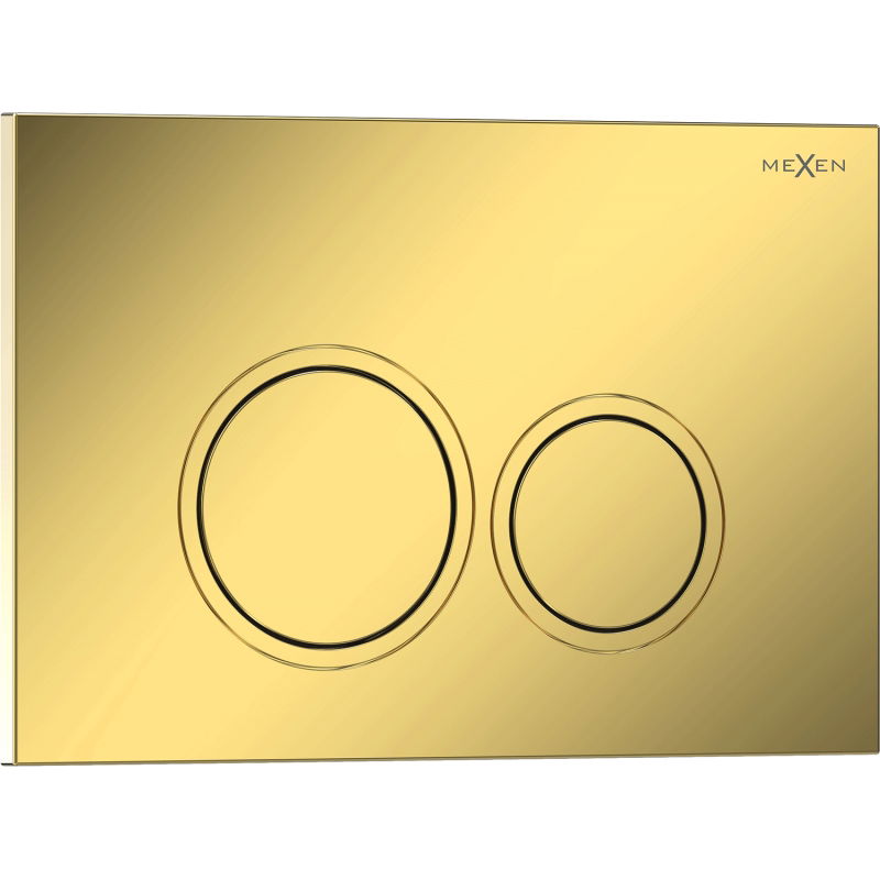 Mexen Tex 01 splachovací tlačidlo, zlatý šampanský lesklý - 6101-08