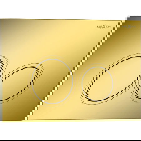 Mexen Tex 01 splachovací tlačidlo, zlatý šampanský lesklý - 6101-08