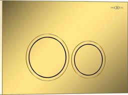 Mexen Tex 01 splachovací tlačidlo, zlatý šampanský lesklý - 6101-08
