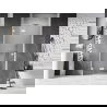 Mexen Lunar L sprchové dvere jednokrídlové ľavé 80 cm, priehľadné, biele - 834L-080-000-20-00-L