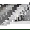 Mexen Lunar L ľavé sprchové dvere, kyvné, 85 cm, transparentné, biele - 834L-085-000-20-00-L