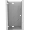 Mexen Lunar L sprchové dvere výklopné ľavé 95 cm, priehľadné, biele - 834L-095-000-20-00-L