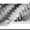 Mexen Lunar L sprchové dvere výklopné ľavé 95 cm, priehľadné, biele - 834L-095-000-20-00-L