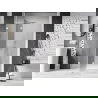 Mexen Lunar L sprchové dvere ľavé 135 cm, transparentné, biele - 834L-135-000-20-00-L