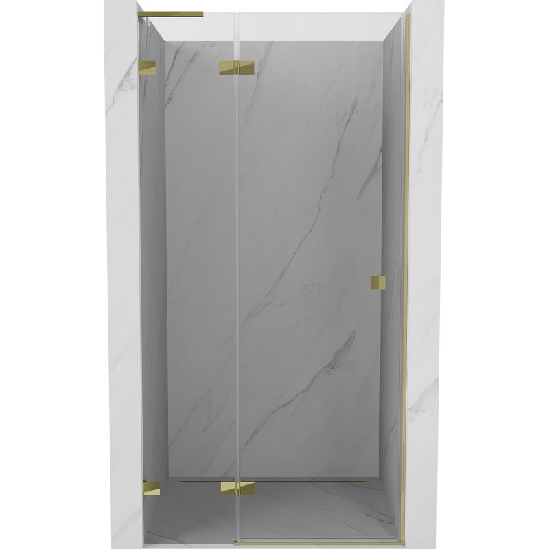 Mexen Lunar L sprchové dvere otváracie ľavé 70 cm, priehľadné, zlaté - 834L-070-000-50-00-L